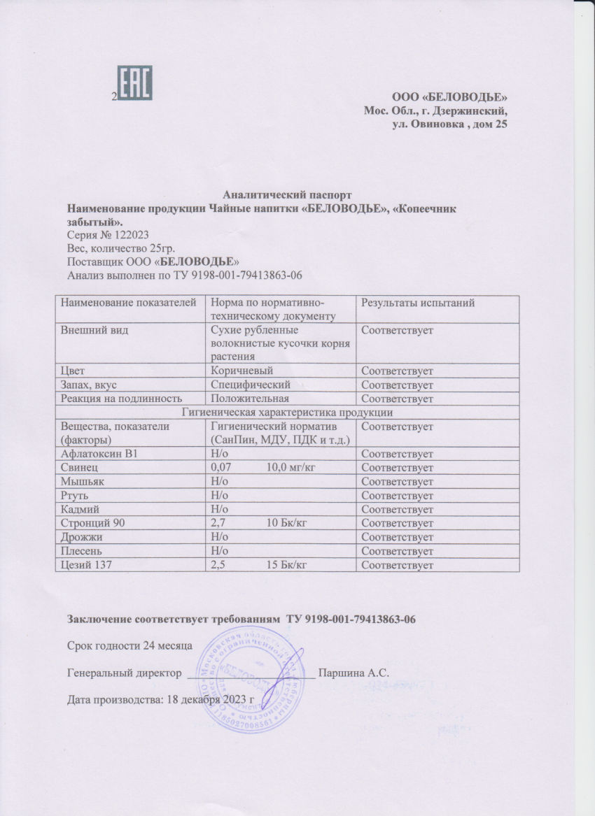 Паспорт №122023